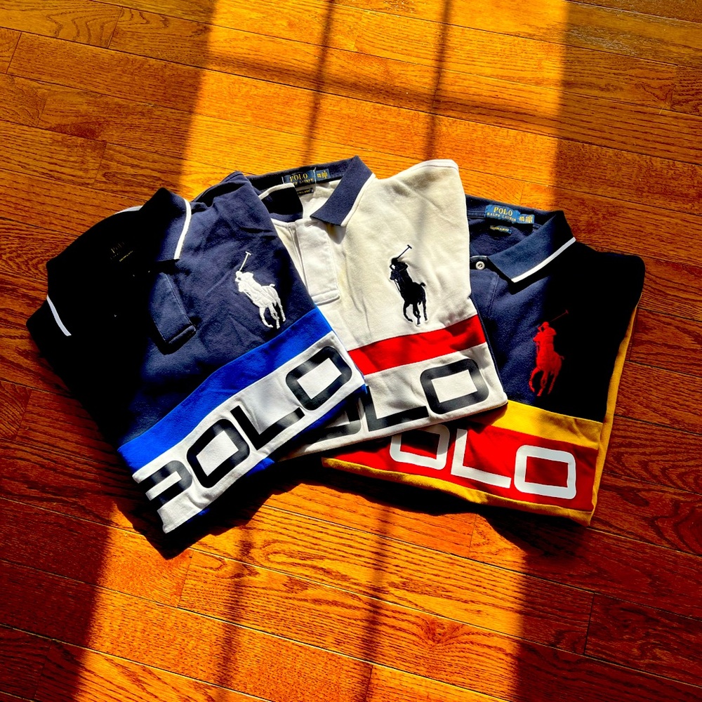Men’s Polo Ralph Lauren Shirts - Size 2XL with Iconic Large Horse & P-15 Logo